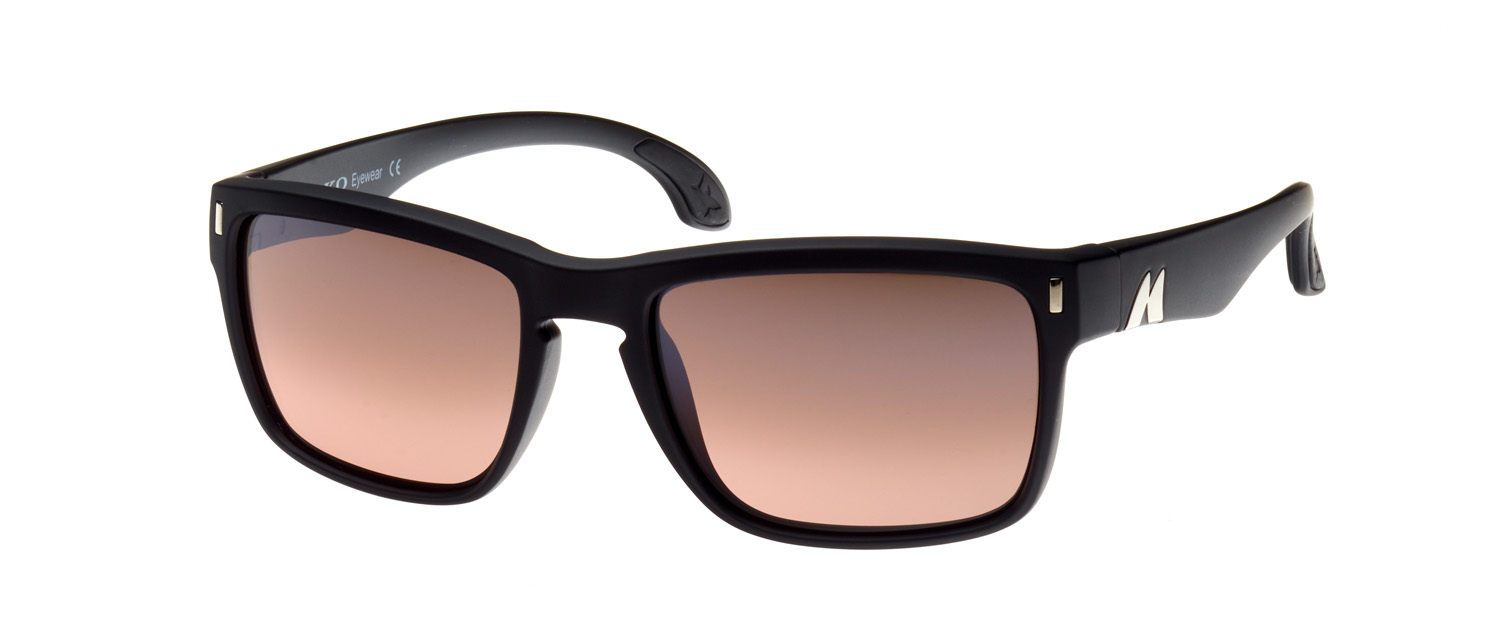 Free Mako Hat Mako COVERT MATT BLACK Grey Glass Sunglasses Polarised M01-GOHR 